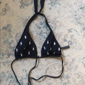 Ralph Lauren Polo Navy/White Bikini Top